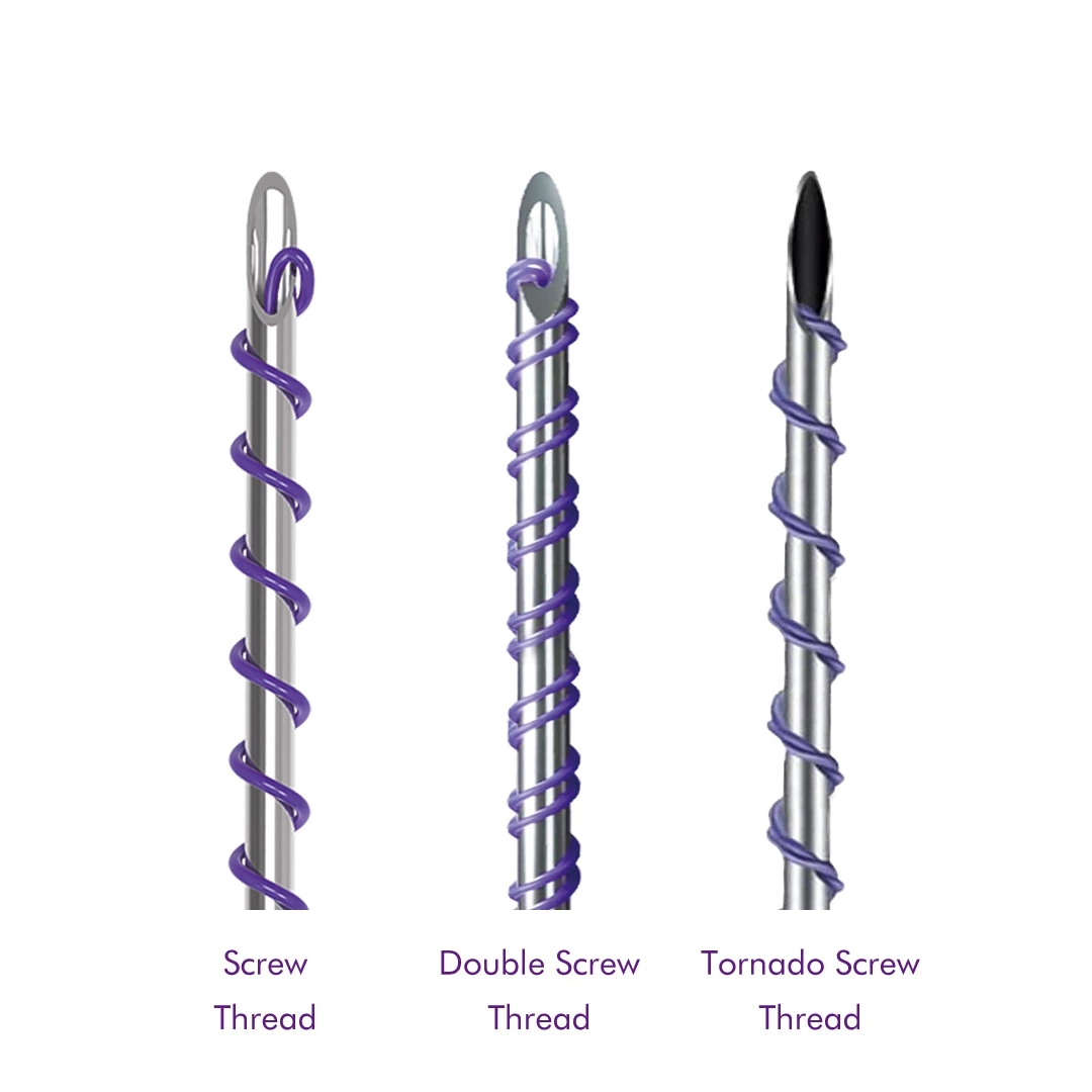 Skin Tightening PDO Screw Thread
