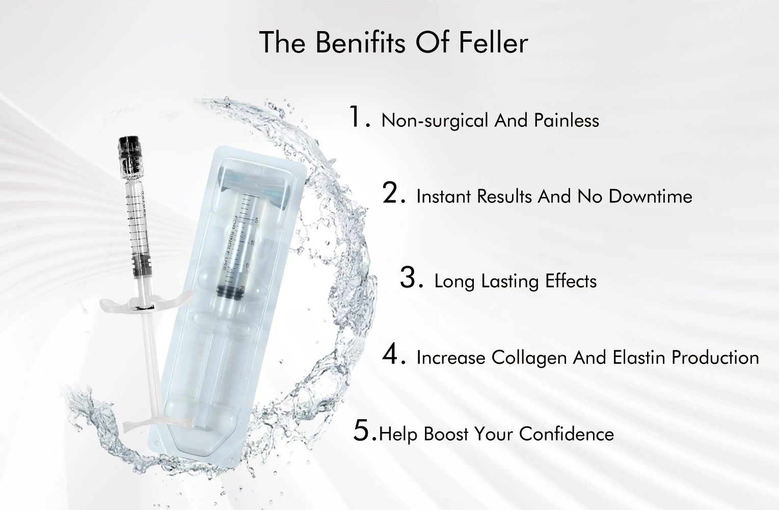 Cross Linked Hyaluronic Acid Injectable Gel Lip Augmentation Dermal Filler