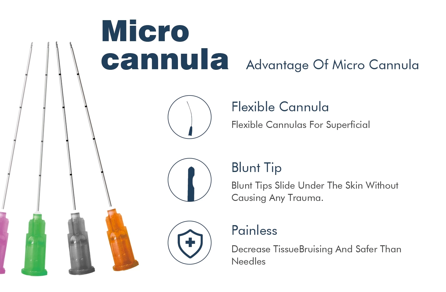 Dermal Filler injection Micro Cannula